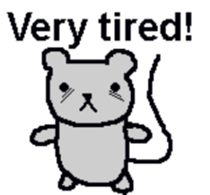 Bear mouse (English) sticker #10267573