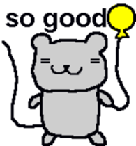 Bear mouse (English) sticker #10267575