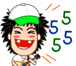 Pong the guitar busker sticker #10268263