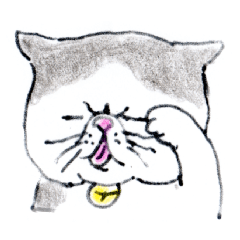 Kansai dialect chubby cat sticker2