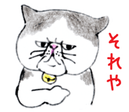 Kansai dialect chubby cat sticker2 sticker #10268377