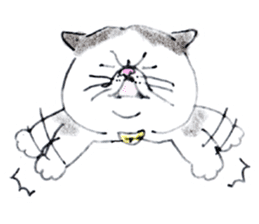 Kansai dialect chubby cat sticker2 sticker #10268379