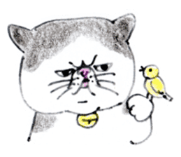 Kansai dialect chubby cat sticker2 sticker #10268381