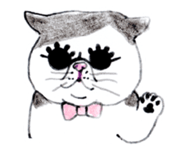 Kansai dialect chubby cat sticker2 sticker #10268382