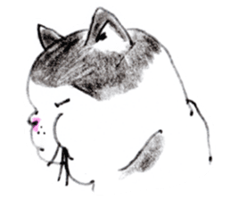 Kansai dialect chubby cat sticker2 sticker #10268387
