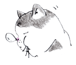 Kansai dialect chubby cat sticker2 sticker #10268388