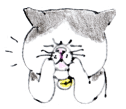 Kansai dialect chubby cat sticker2 sticker #10268390