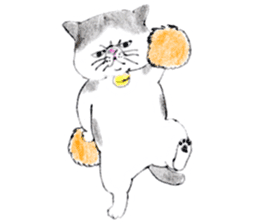 Kansai dialect chubby cat sticker2 sticker #10268392