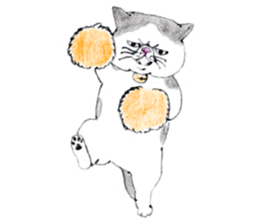 Kansai dialect chubby cat sticker2 sticker #10268393
