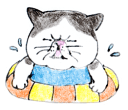 Kansai dialect chubby cat sticker2 sticker #10268402