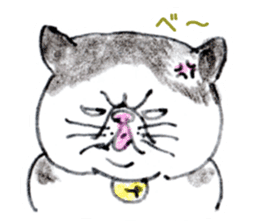 Kansai dialect chubby cat sticker2 sticker #10268403