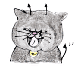 Kansai dialect chubby cat sticker2 sticker #10268405