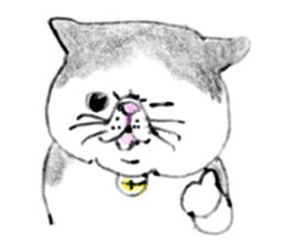 Kansai dialect chubby cat sticker2 sticker #10268406