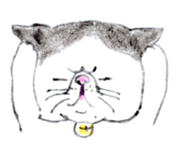 Kansai dialect chubby cat sticker2 sticker #10268409