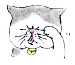 Kansai dialect chubby cat sticker2 sticker #10268410