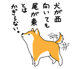 Red Shiba dog teacher. sticker #10269577