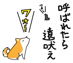 Red Shiba dog teacher. sticker #10269615