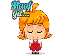 Miss Cute! Daily Emot sticker #10270489