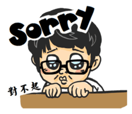 Tony Chen's bilingual funny sticker sticker #10270582