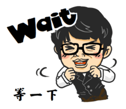 Tony Chen's bilingual funny sticker sticker #10270596