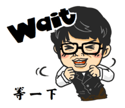 Tony Chen's bilingual funny sticker sticker #10270596