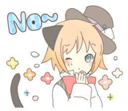 Cat ear girl Necoco&Rabbit ear girl Rosy sticker #10270618