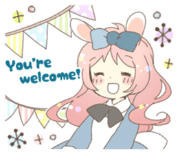 Cat ear girl Necoco&Rabbit ear girl Rosy sticker #10270619