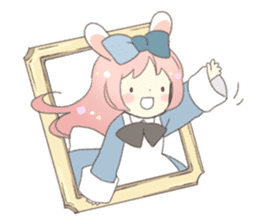 Cat ear girl Necoco&Rabbit ear girl Rosy sticker #10270620