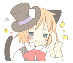 Cat ear girl Necoco&Rabbit ear girl Rosy sticker #10270623