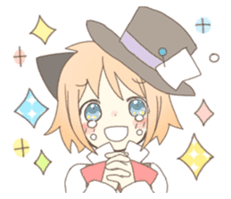 Cat ear girl Necoco&Rabbit ear girl Rosy sticker #10270629