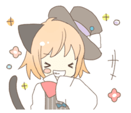 Cat ear girl Necoco&Rabbit ear girl Rosy sticker #10270631
