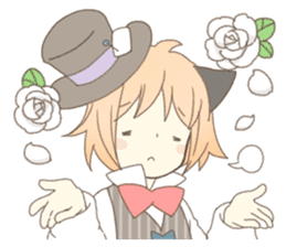 Cat ear girl Necoco&Rabbit ear girl Rosy sticker #10270632