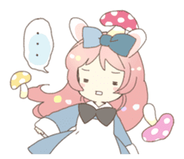 Cat ear girl Necoco&Rabbit ear girl Rosy sticker #10270633