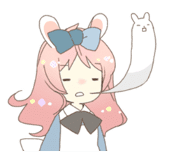 Cat ear girl Necoco&Rabbit ear girl Rosy sticker #10270635