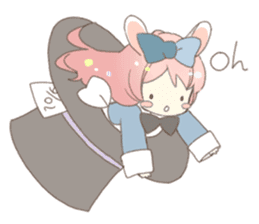 Cat ear girl Necoco&Rabbit ear girl Rosy sticker #10270636