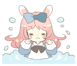 Cat ear girl Necoco&Rabbit ear girl Rosy sticker #10270638