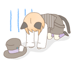 Cat ear girl Necoco&Rabbit ear girl Rosy sticker #10270639