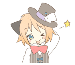 Cat ear girl Necoco&Rabbit ear girl Rosy sticker #10270643