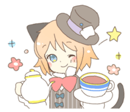 Cat ear girl Necoco&Rabbit ear girl Rosy sticker #10270644