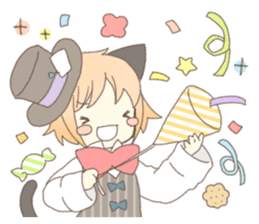 Cat ear girl Necoco&Rabbit ear girl Rosy sticker #10270649