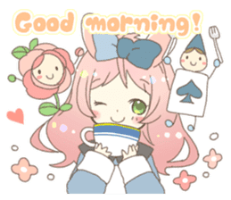 Cat ear girl Necoco&Rabbit ear girl Rosy sticker #10270652