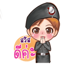 Little lady Police sticker #10271736