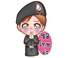 Little lady Police sticker #10271751