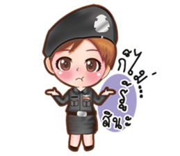 Little lady Police sticker #10271760