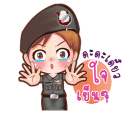 Little lady Police sticker #10271768