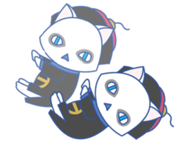 Summer White Cat(ENGLISH) sticker #10272119