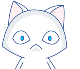 Summer White Cat(ENGLISH) sticker #10272126