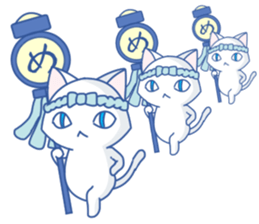 Summer White Cat(ENGLISH) sticker #10272129