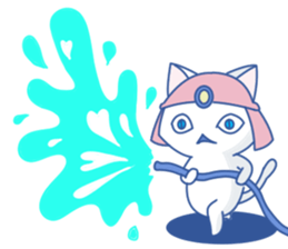 Summer White Cat(ENGLISH) sticker #10272130