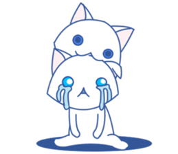 Summer White Cat(ENGLISH) sticker #10272134